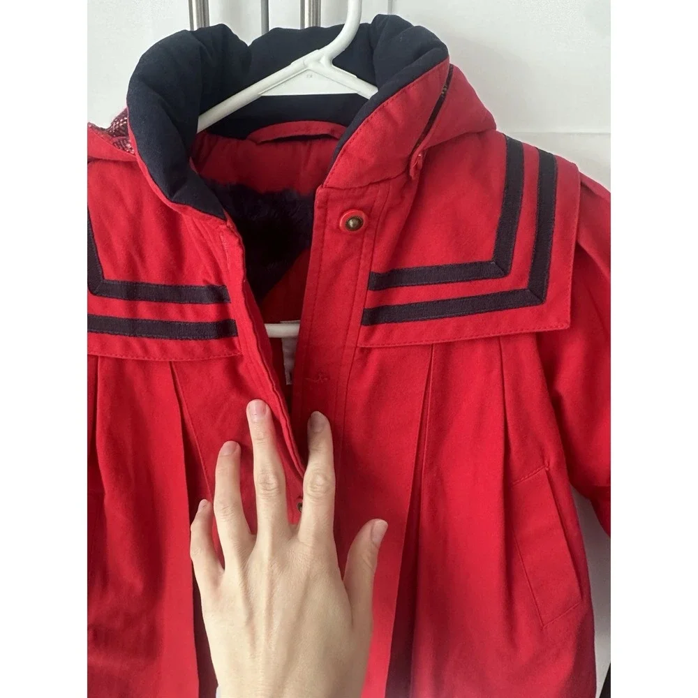 Vintage london‎ fog sailor red winter coat Dress 18M